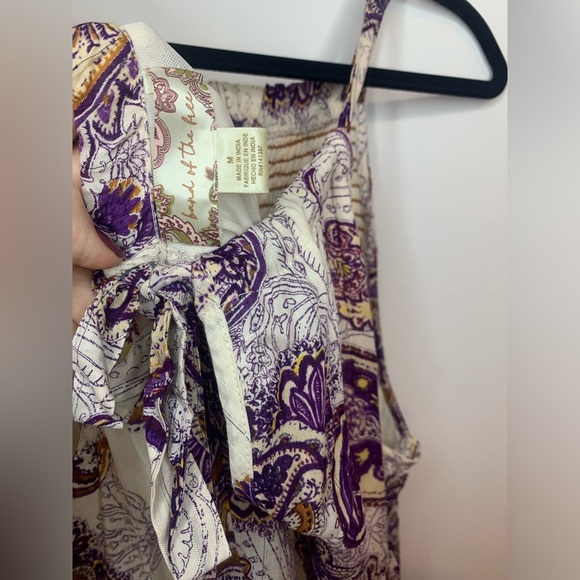 BAND OF FREE LILIANE PURPLE PAISLEY TIERED MAXI DRESS - Picture 4 of 5